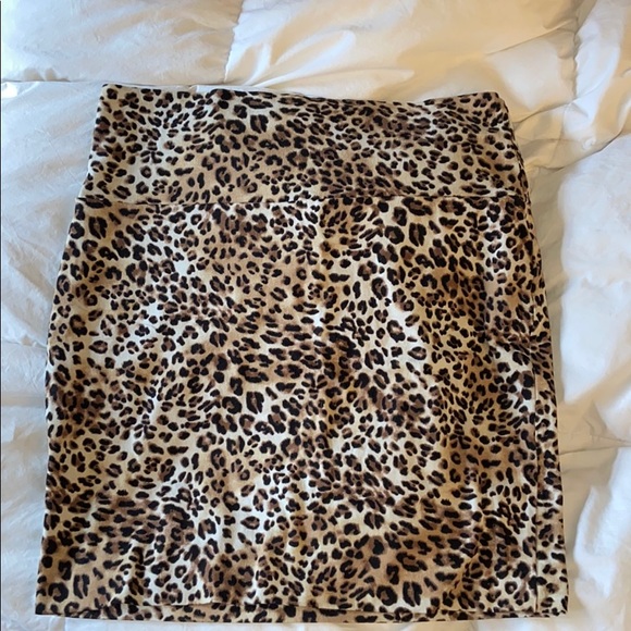 Charlotte Russe Dresses & Skirts - WOMENS CHEETA SKIRT